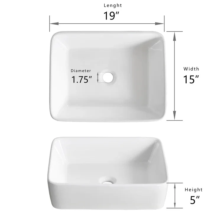 DeerValley DV-1V031 Vessel Sinks Durable Ceramic Easy Install Scratch-Resistant - Image 17