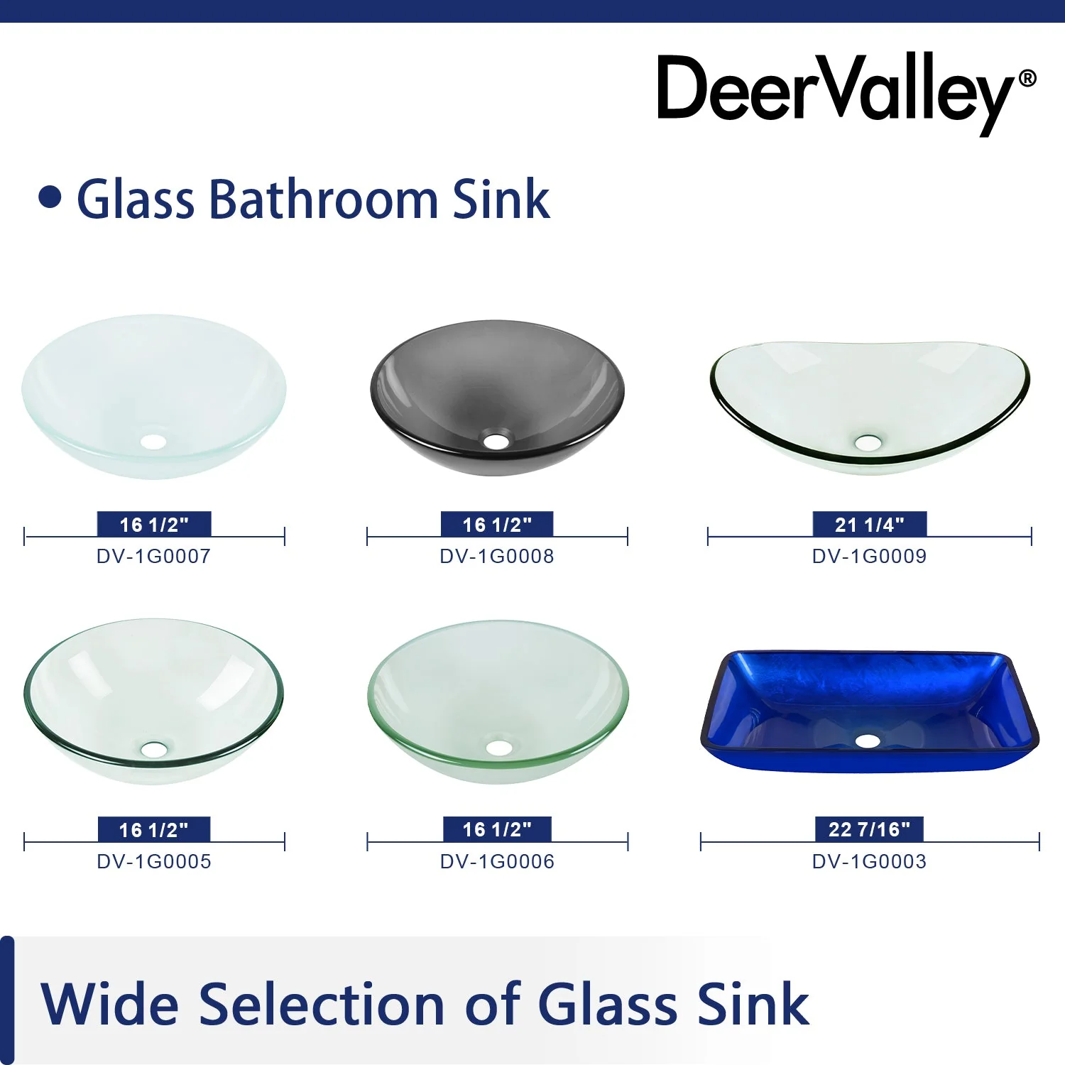 SYMMETRY 16.5" Round Vessel Bathroom Sink, Tempered Glass - Image 9