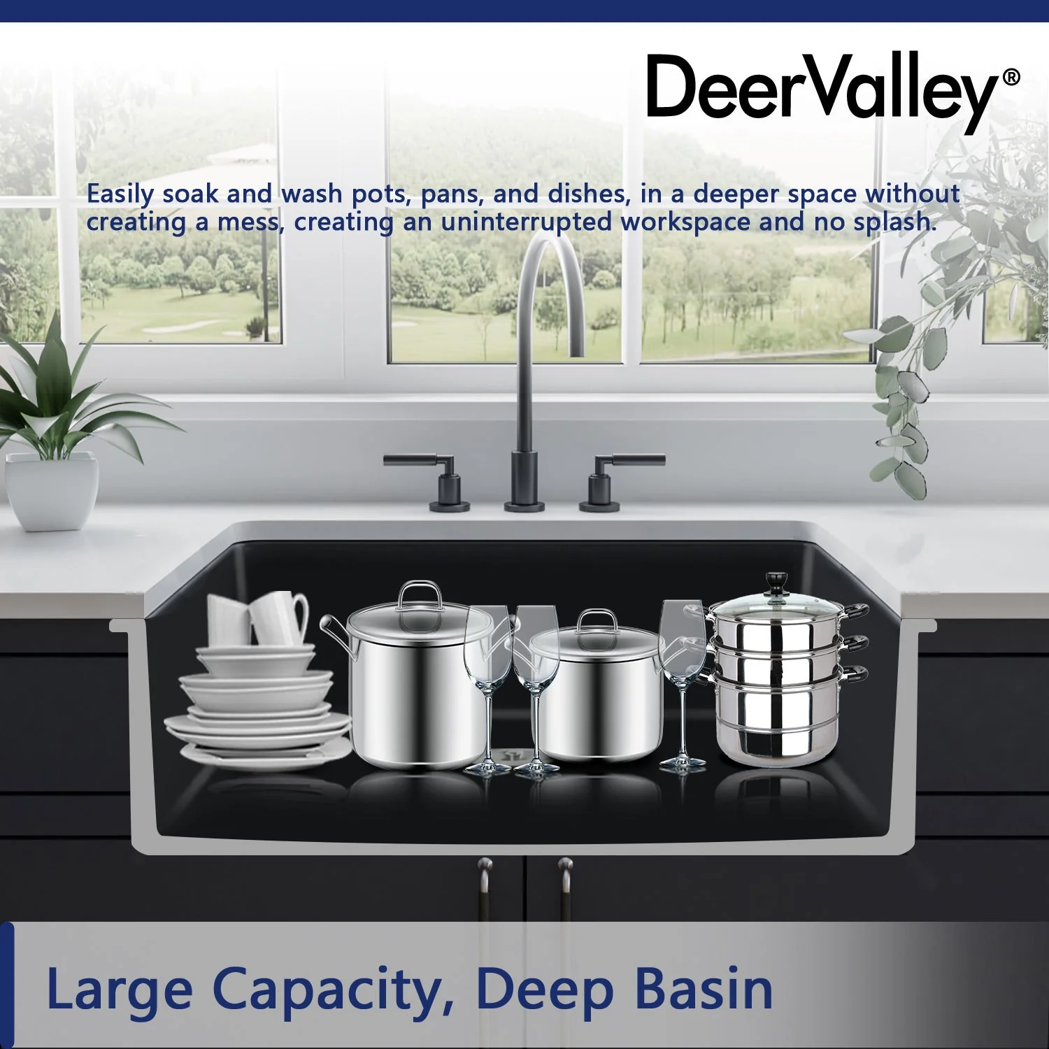 GLEN 31.89" L x 19.09" W Rectangle Undermount Kitchen Sink, Easy-Cleaning - Image 24