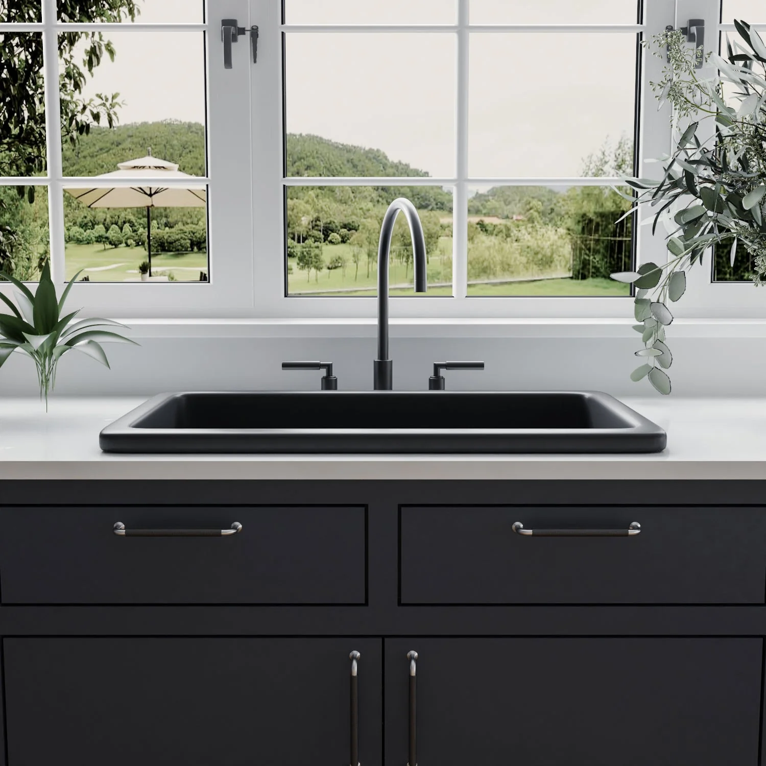 GLEN 31.89" L x 19.09" W Rectangle Undermount Kitchen Sink, Easy-Cleaning - Image 3
