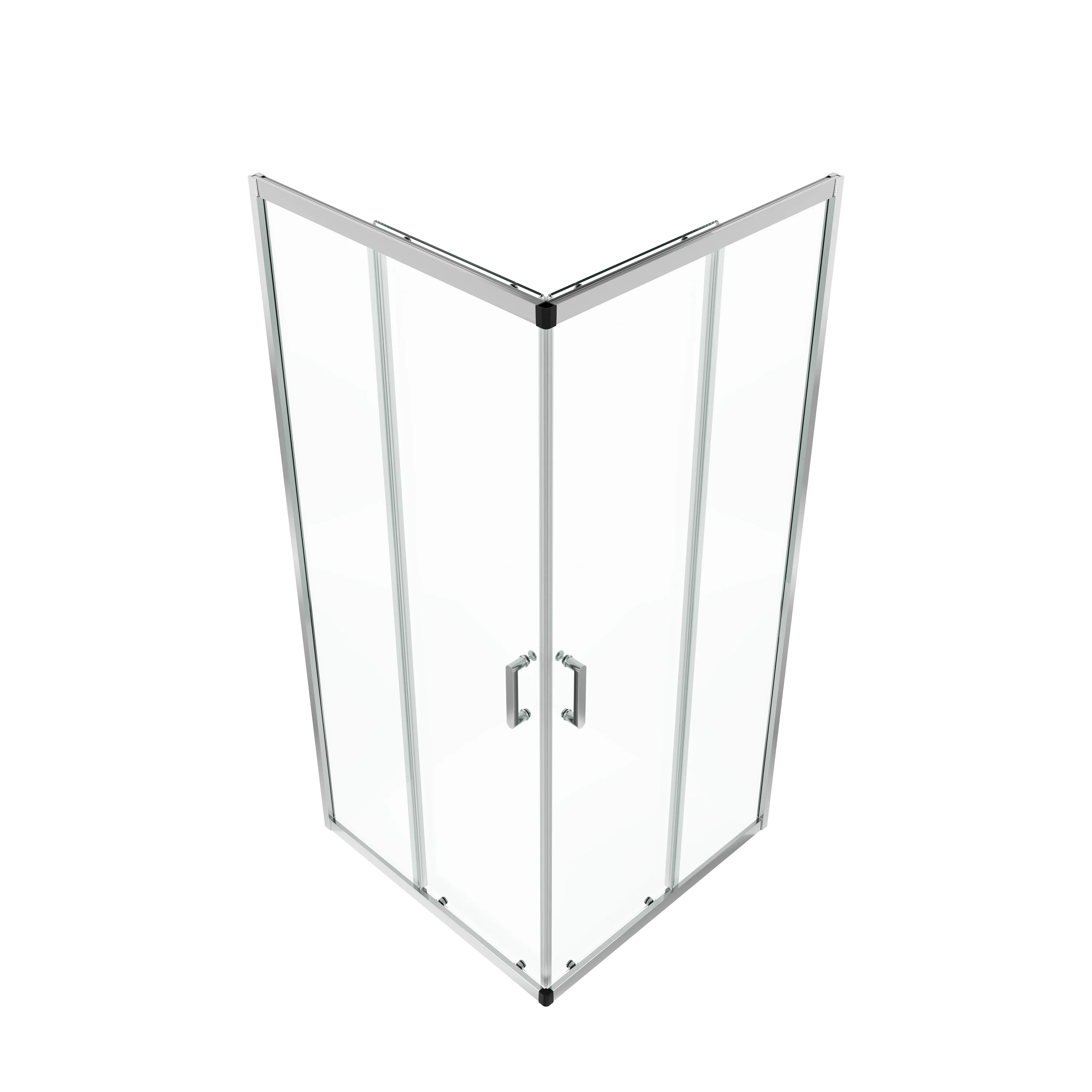 DeerValley DV-1SD0215 Sliding Shower Door, Tempered Glass & Quick-Release Rollers - Image 7
