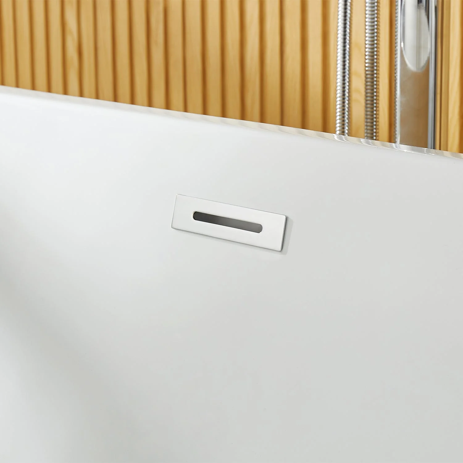 DeerValley DV-1T133S 67 in. Acrylic Freestanding Deep Soaking Tub, Drain/Overflow, White - Image 7