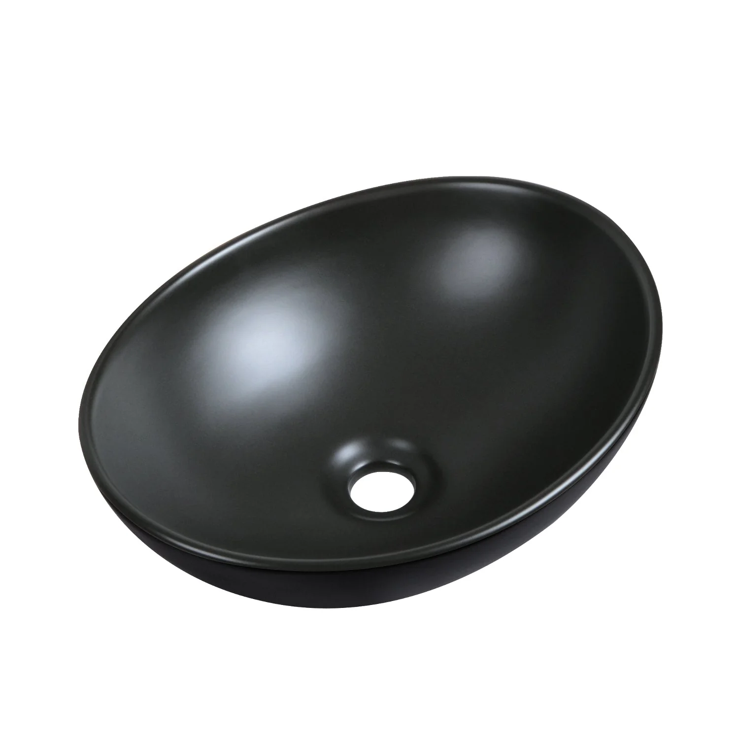 HORIZON 16" x 13" Oval Vessel Bathroom Sink, Without Overflow - Image 6
