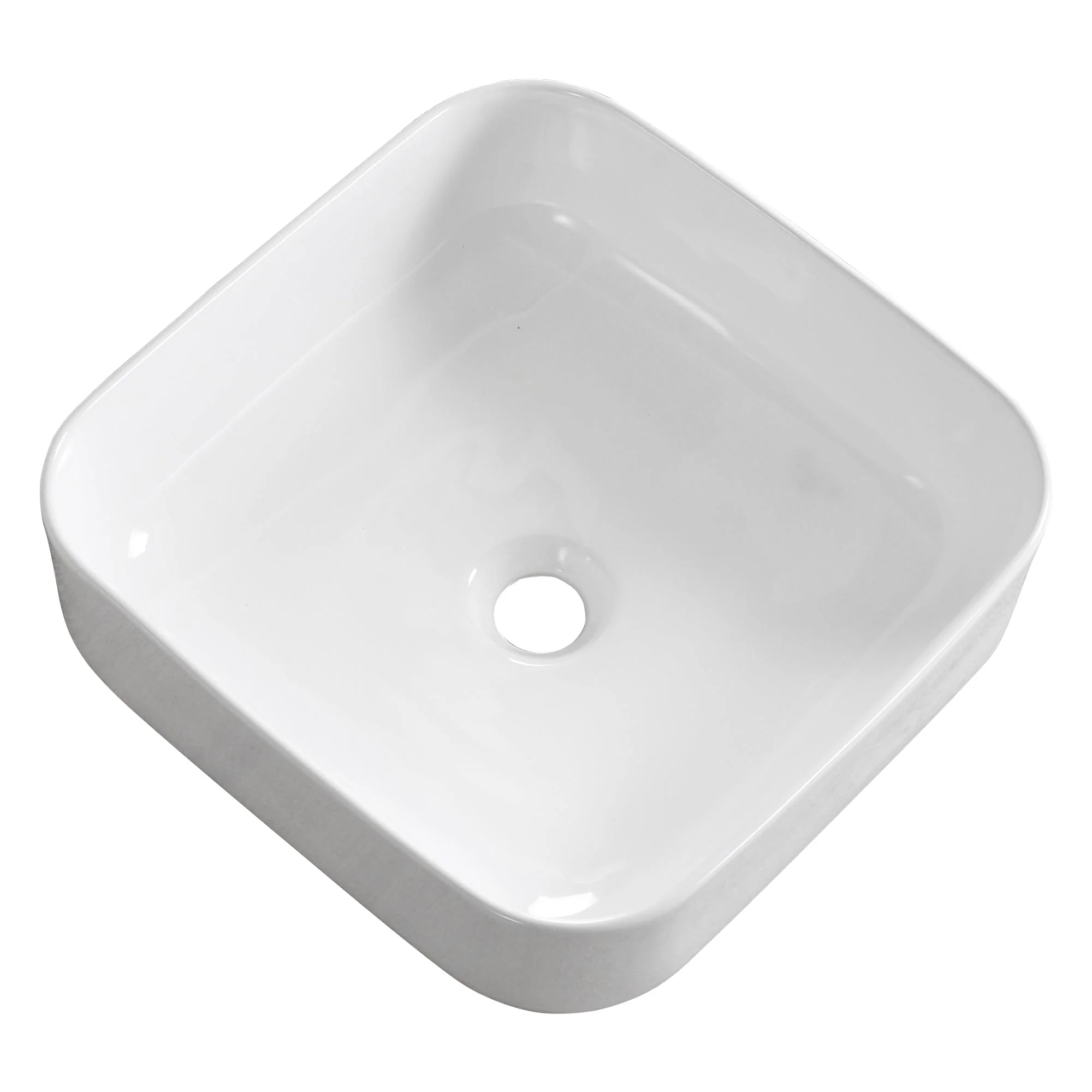 ACE 15.16" Square Vessel Bathroom Sink, Without Overflow With Multiple Colors - Image 22