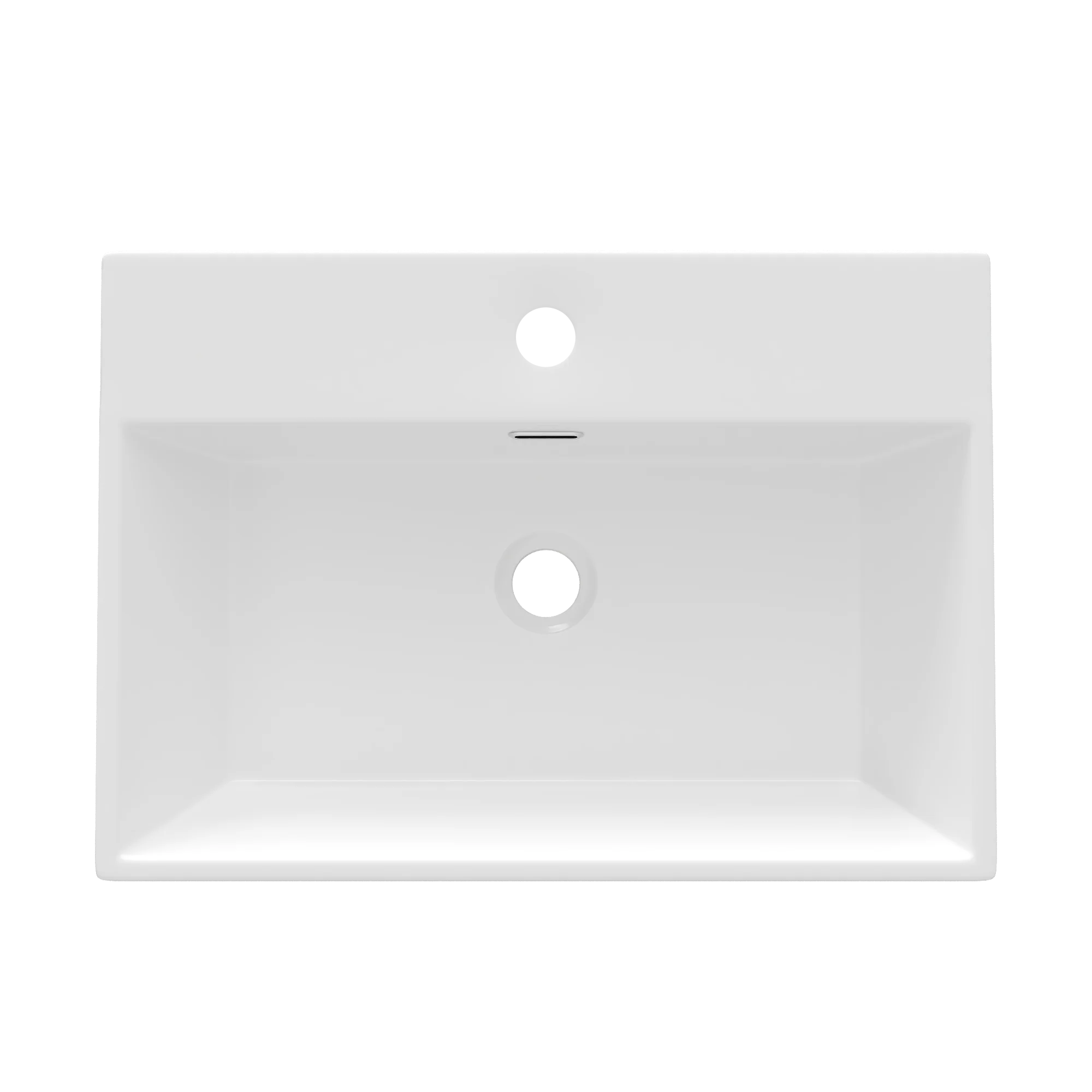 24" Rectangular Console Bathroom Sink, Single Faucet Hole - Image 6