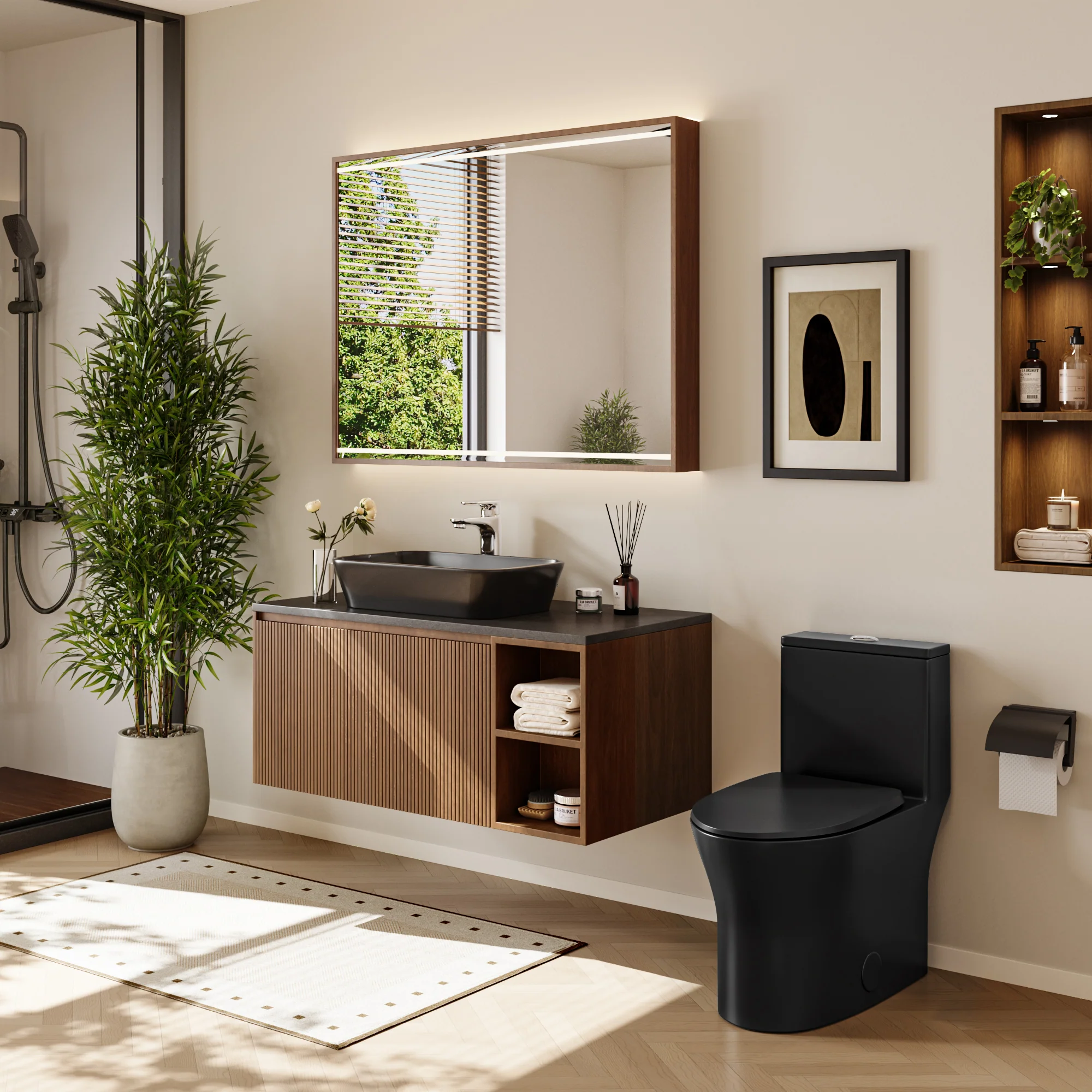 DeerValley DV-1F0250 One-Piece Toilet Soft-Close Seat Skirted Design Dual Flush - Image 15