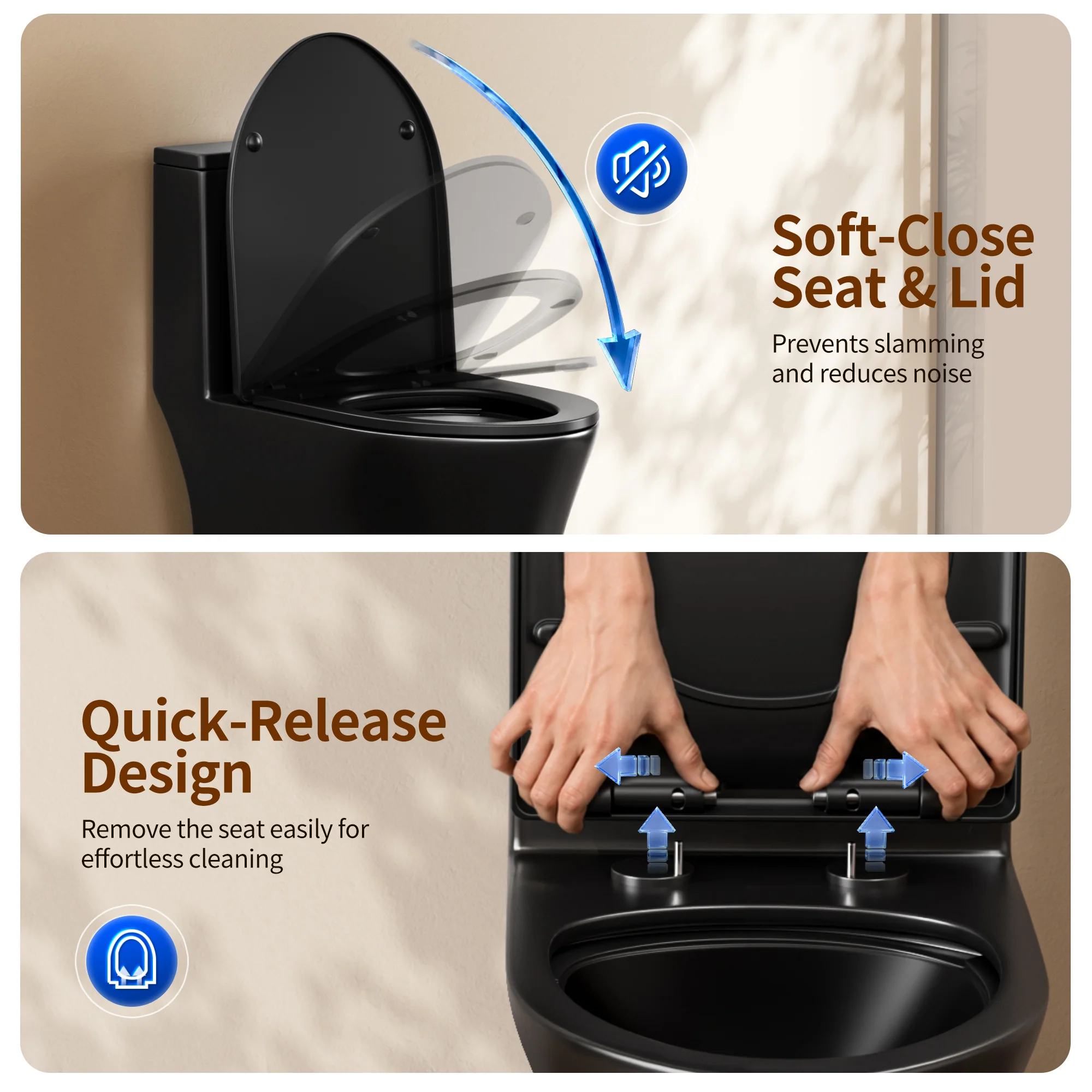 DeerValley DV-1F0250 One-Piece Toilet Soft-Close Seat Skirted Design Dual Flush - Image 24