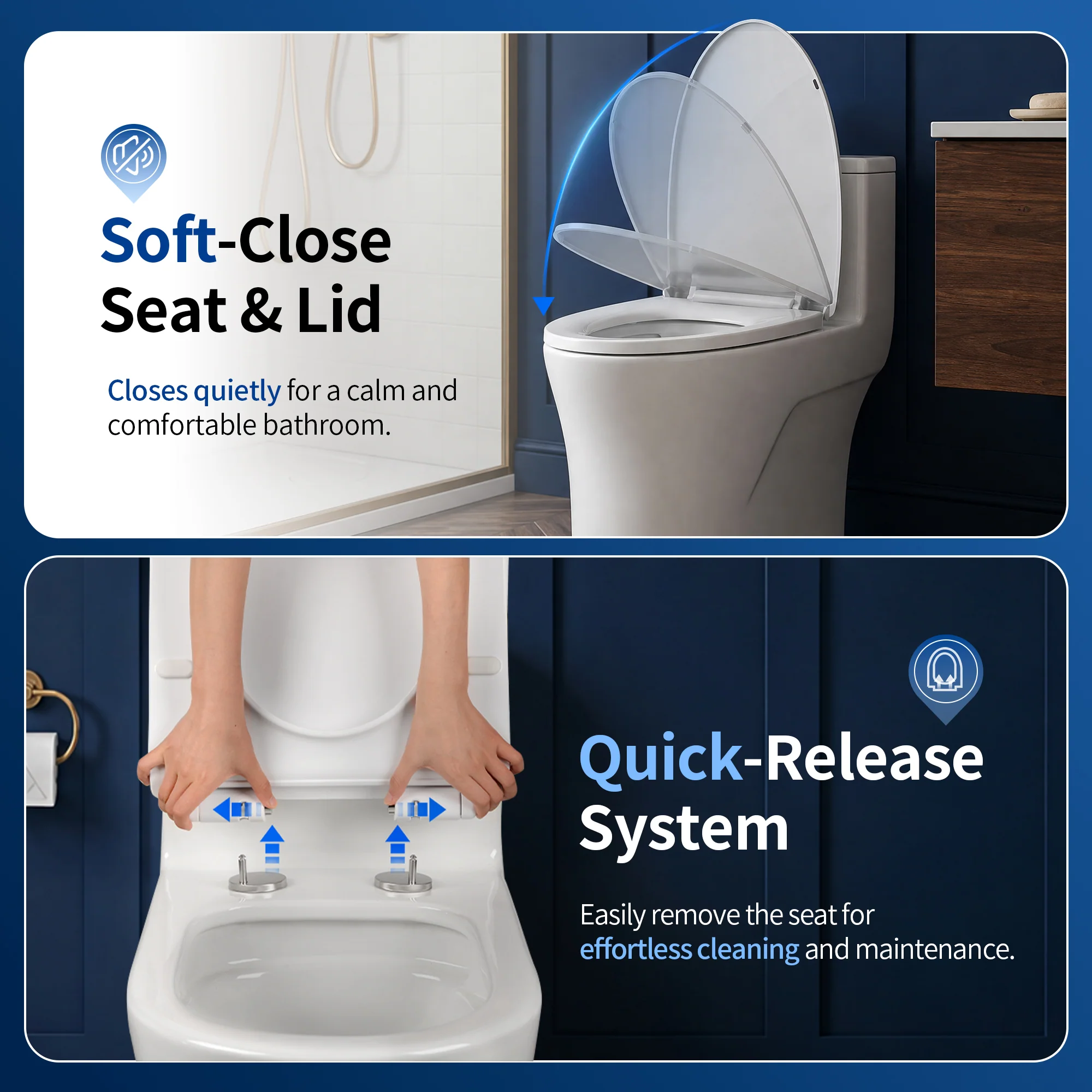 DeerValley DV-1F0437 One Piece Elongated Toilet – Dual Flush & Rimless, ADA Height, Seat Included - Image 8