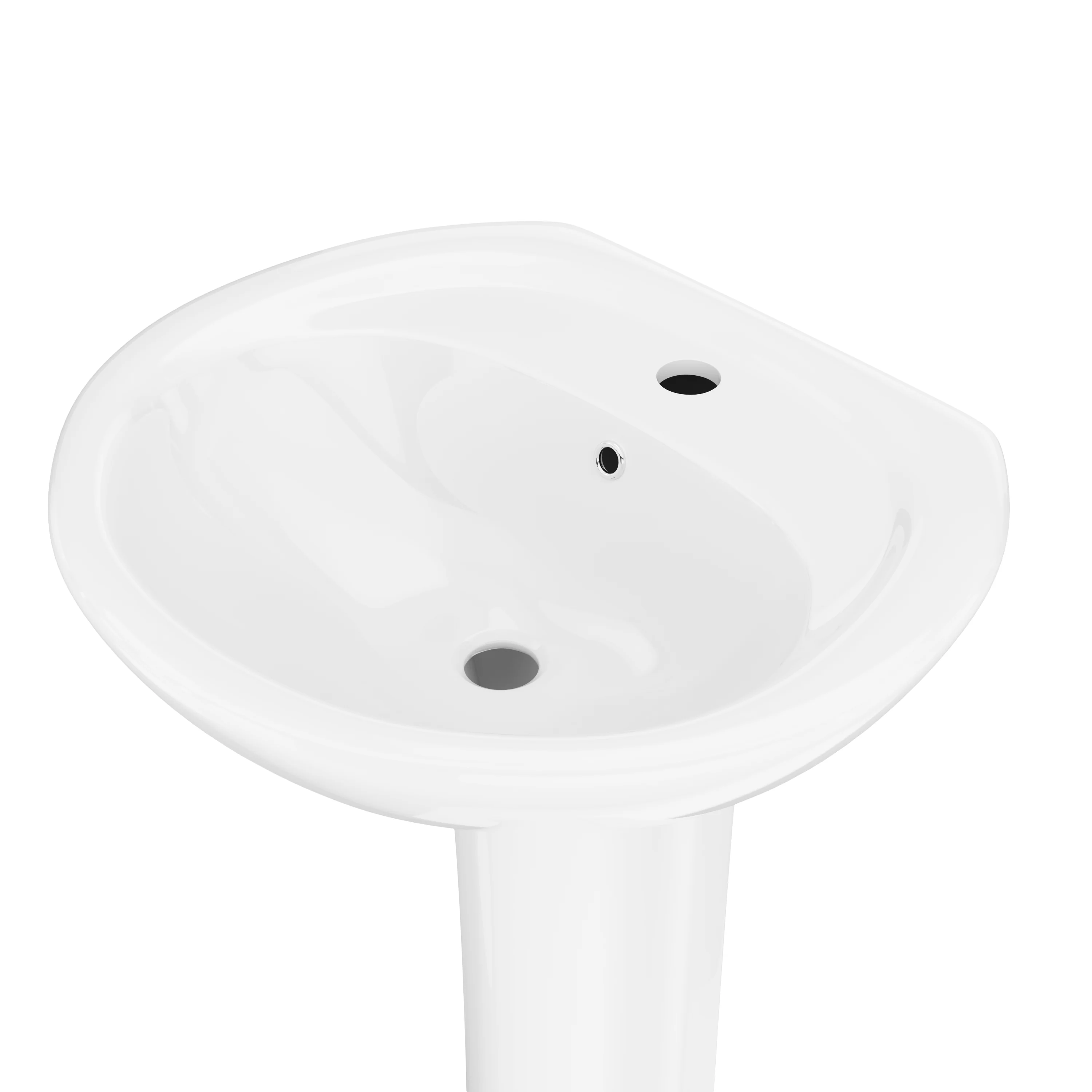 DeerValley DV-1P530 Pedestal Sink – Compact & Durable with Overflow - Image 8