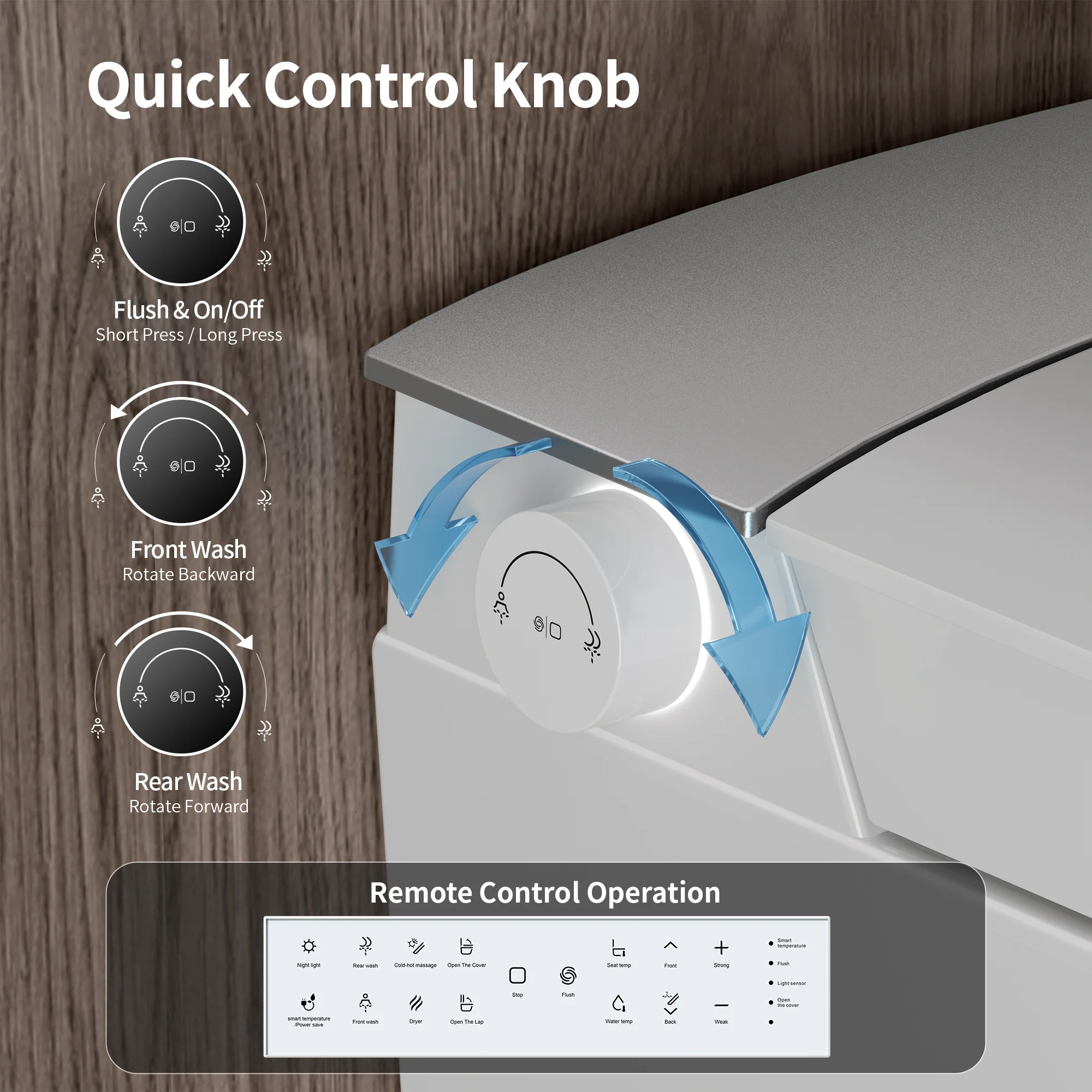 DeerValley DV-1S0455 Wall Hung Smart Toilet – Auto Open/Close, Foam Shield & Foot Sensor - Image 12