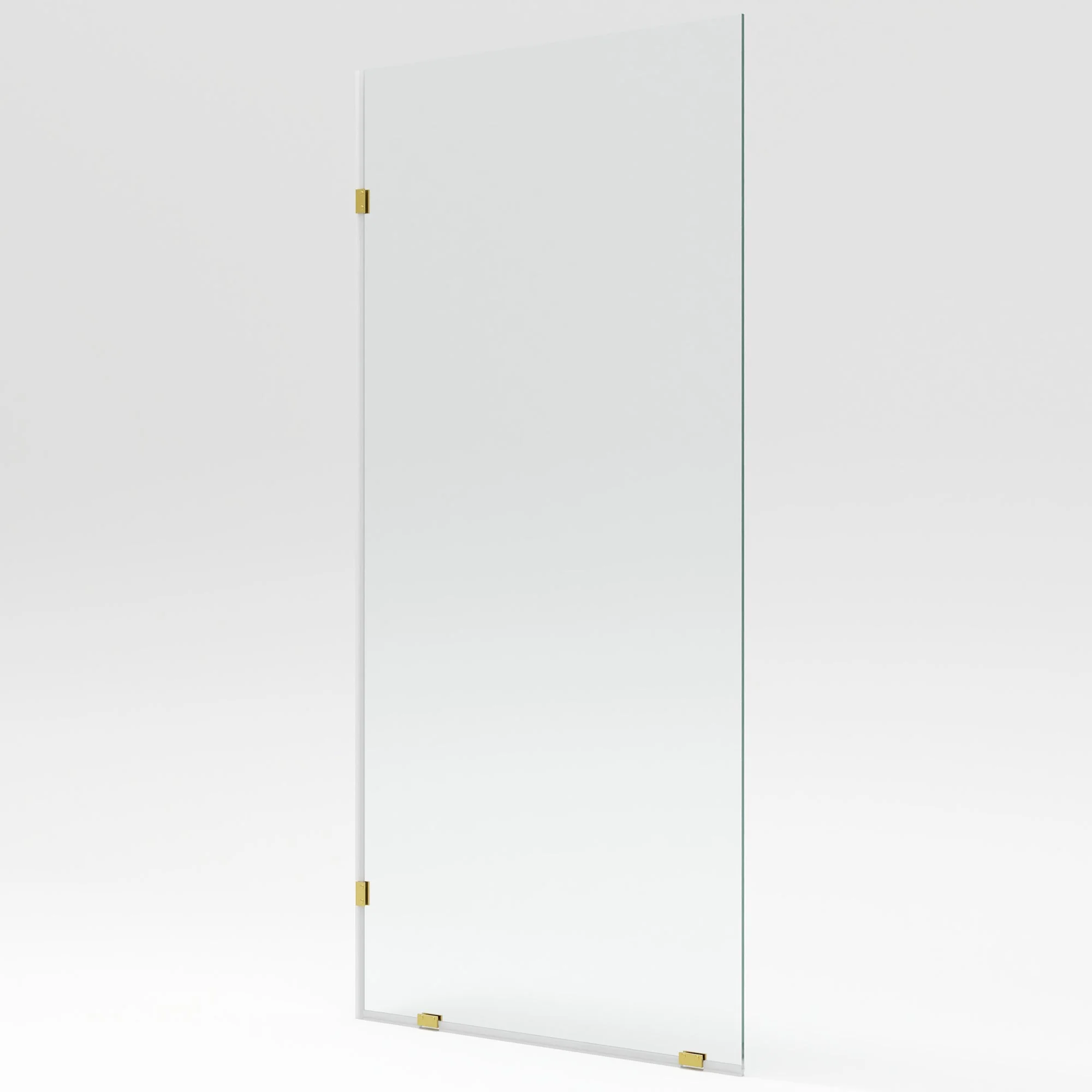 ALLY 36"x 78" Single Fixed Glass Panel for Shower, Thick Frameless Tempered Safety Glass & Fixed Panel with Hardware - Image 4