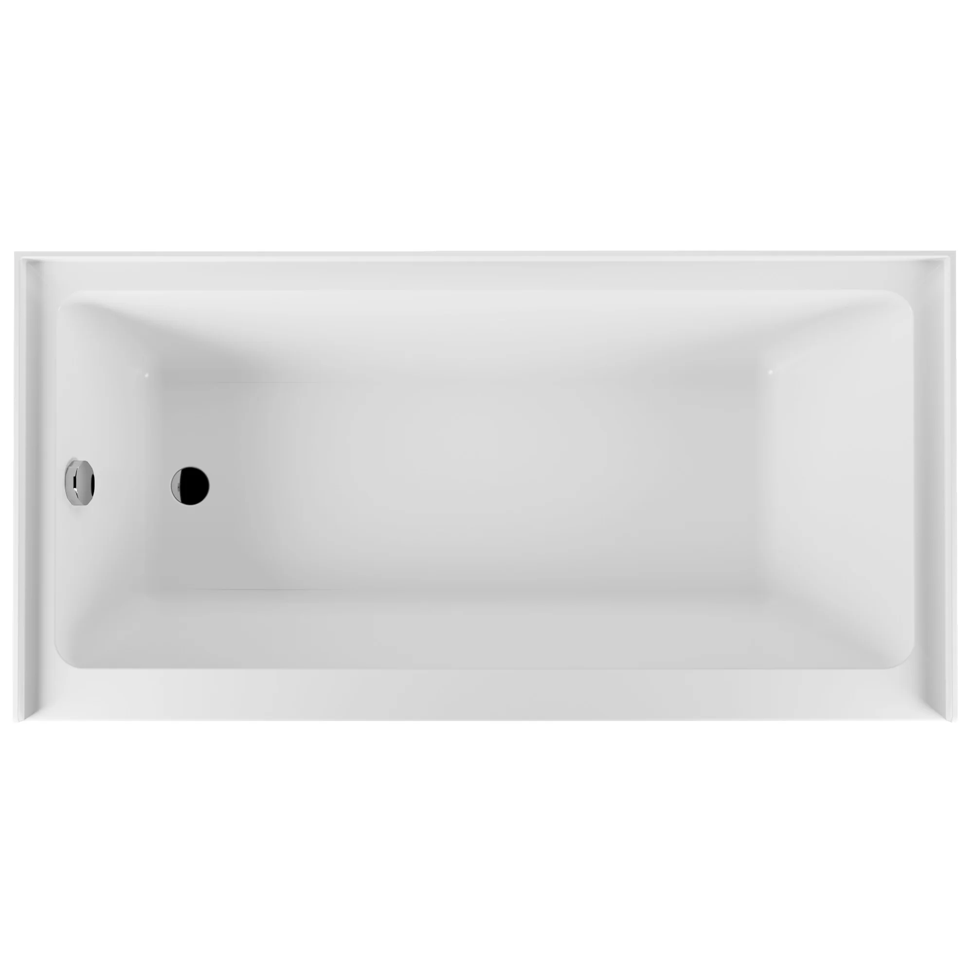 DeerValley DV-1T0195 60x30 Acrylic Alcove Soaking Bathtub with Apron, Left Drain, White - Image 13