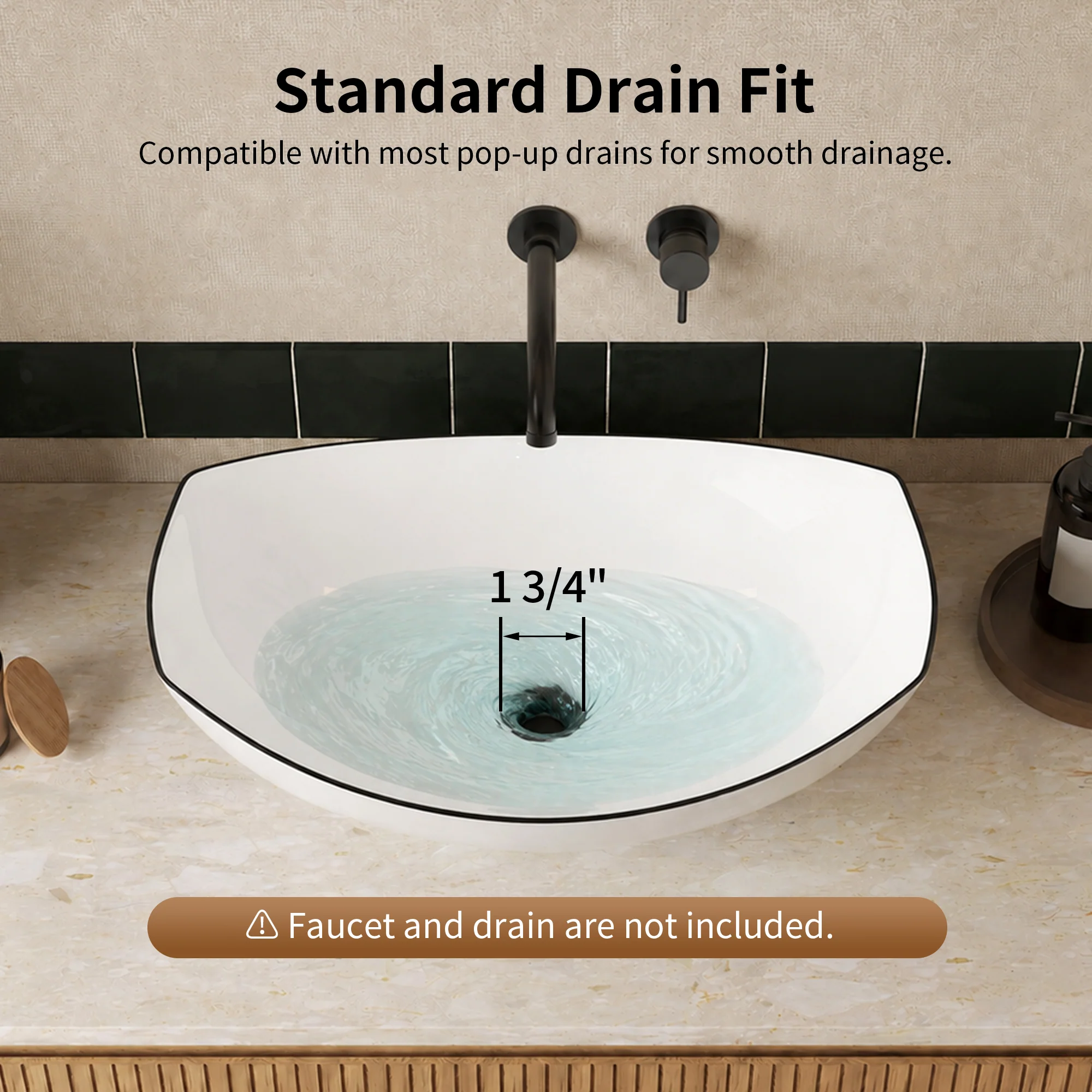 DeerValley DV-1V0589 Boat-Shaped Vessel Sink, Ceramic & Easy Clean - Image 7