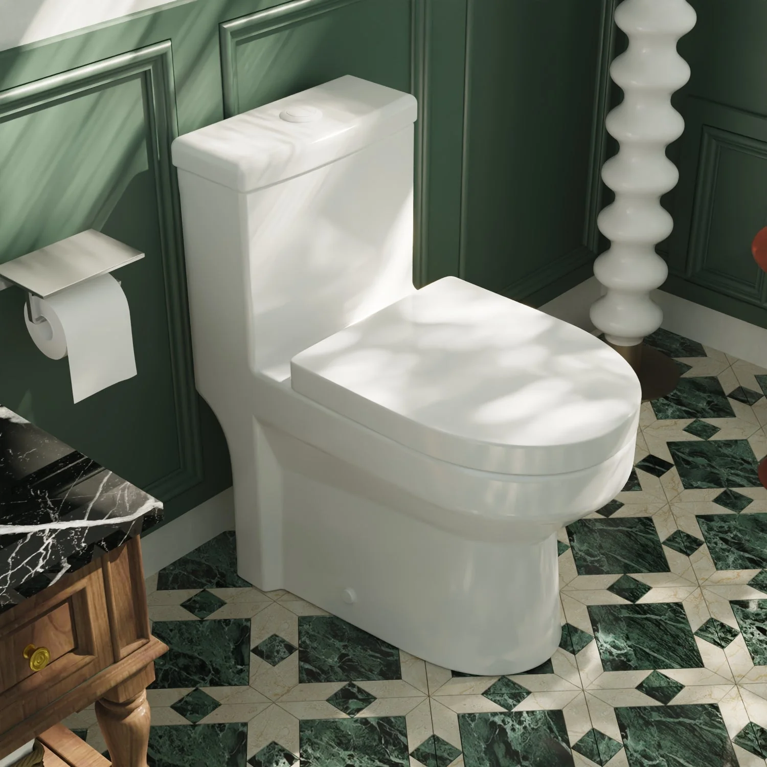 DeerValley DV-1F52813 One-piece Toilets Compact Comfort Dual Flush Space-Saving Design - Image 18